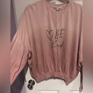 Young Fabulous & Broke Pink Graphic Top